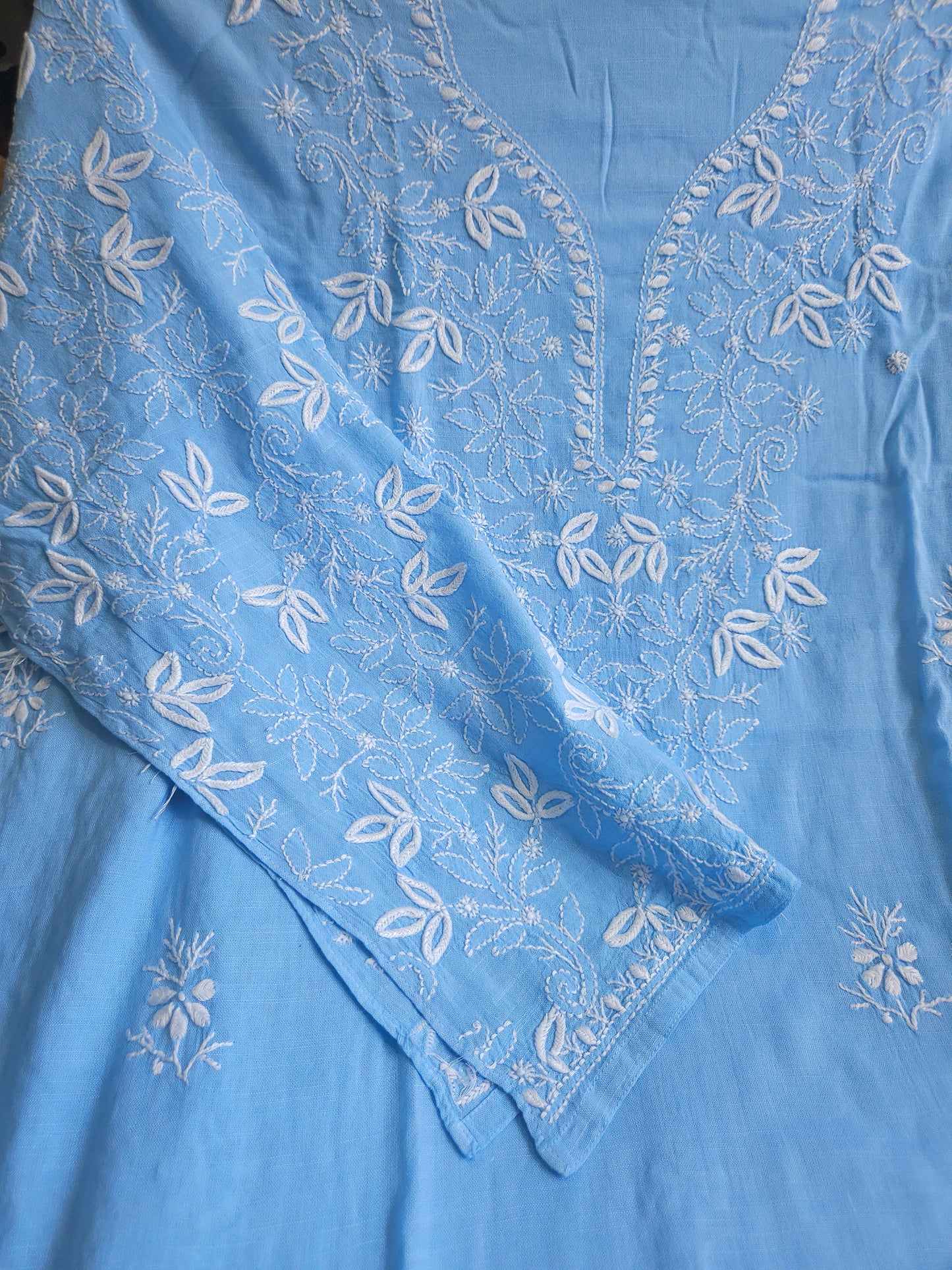 Linen Chikankari 2-Piece Suit