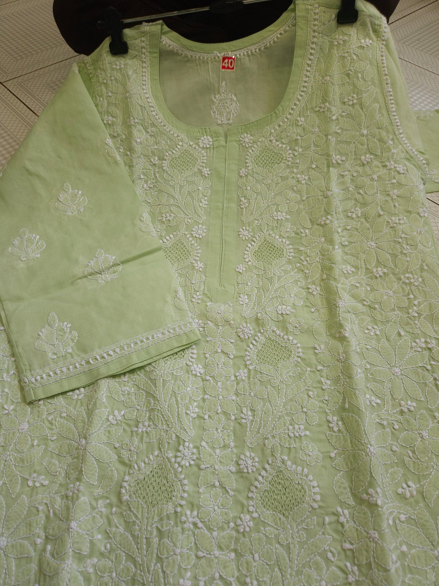 Cotton Voil Full Jaal Hand Jaali Kurti