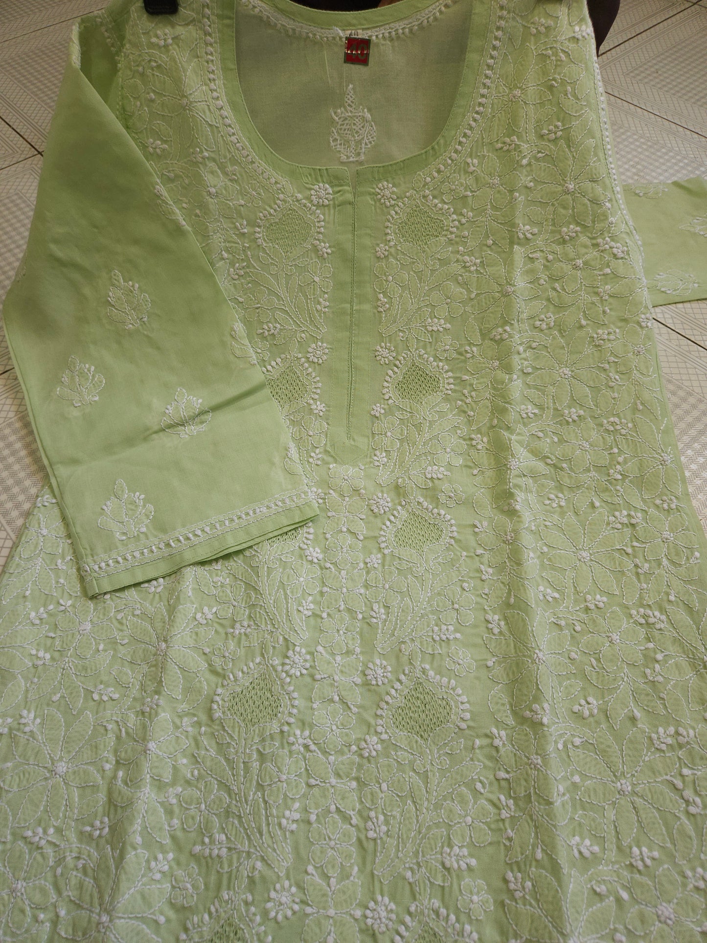 Cotton Voil Full Jaal Hand Jaali Kurti