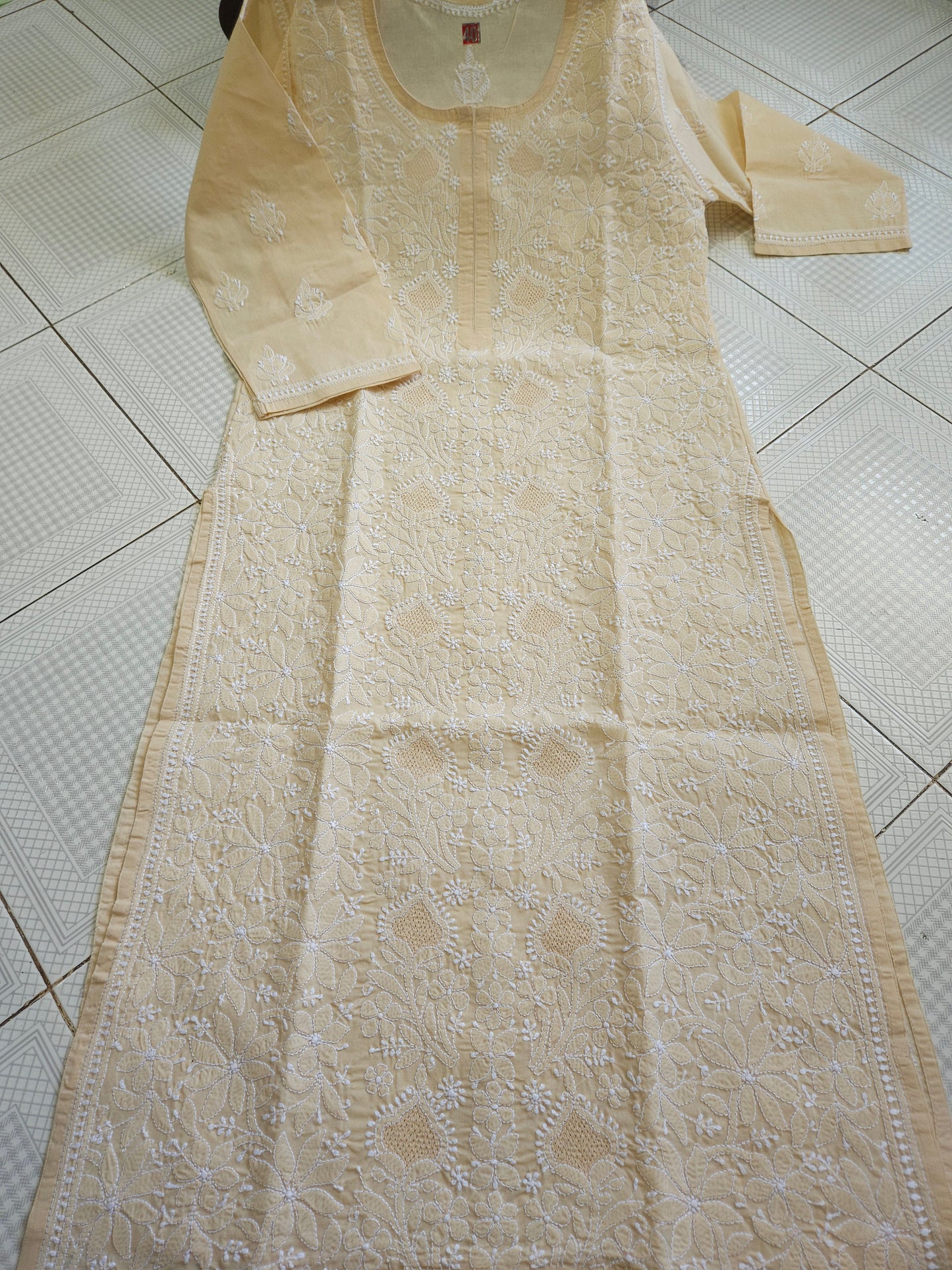 Cotton Voil Full Jaal Hand Jaali Kurti