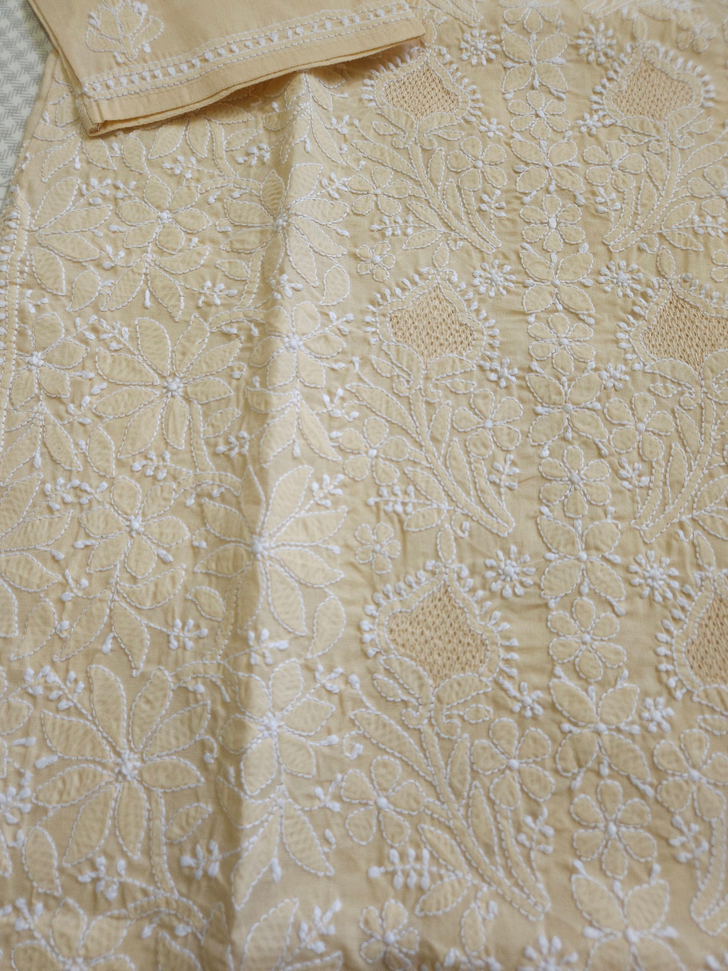 Cotton Voil Full Jaal Hand Jaali Kurti