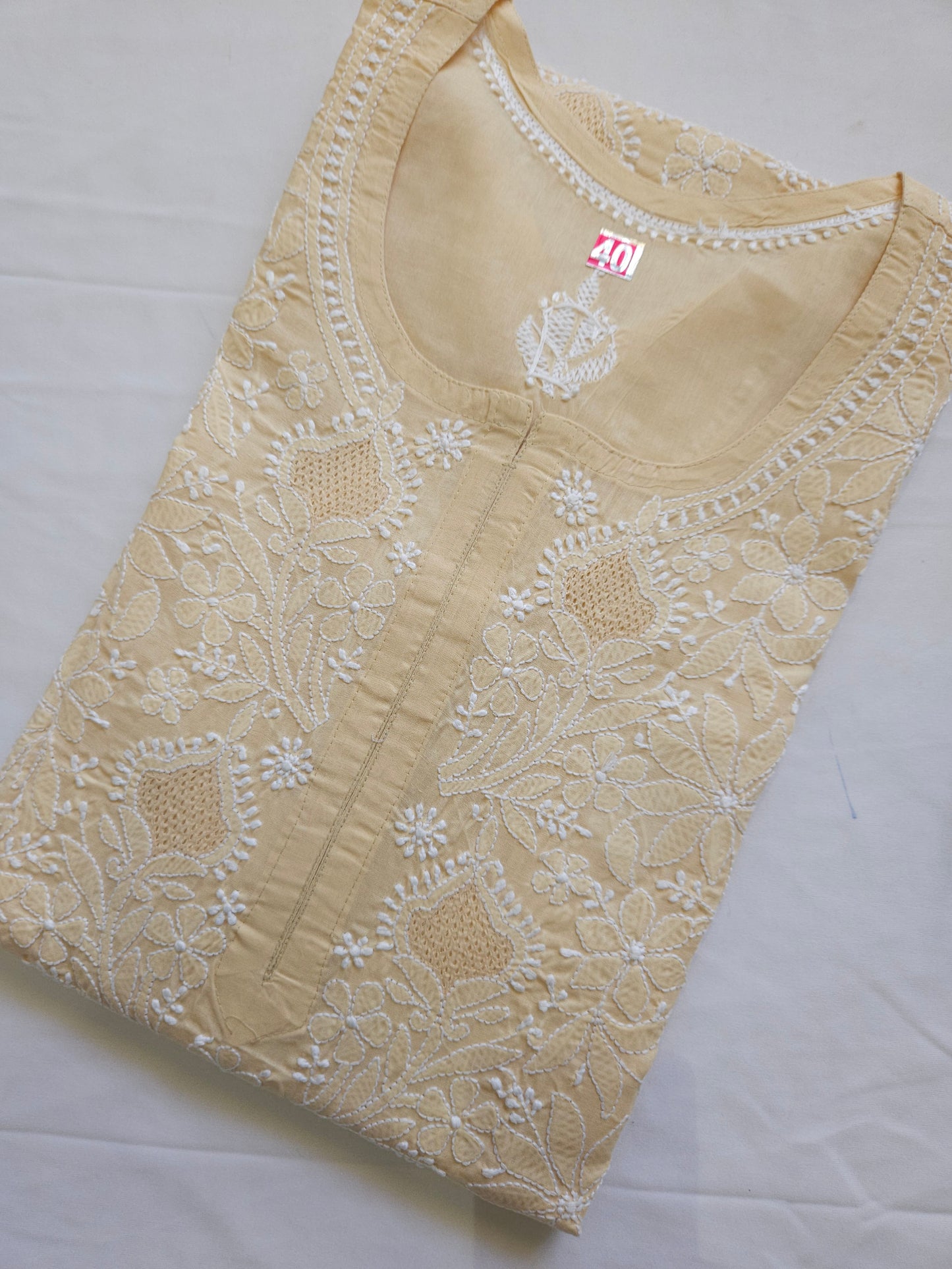 Cotton Voil Full Jaal Hand Jaali Kurti