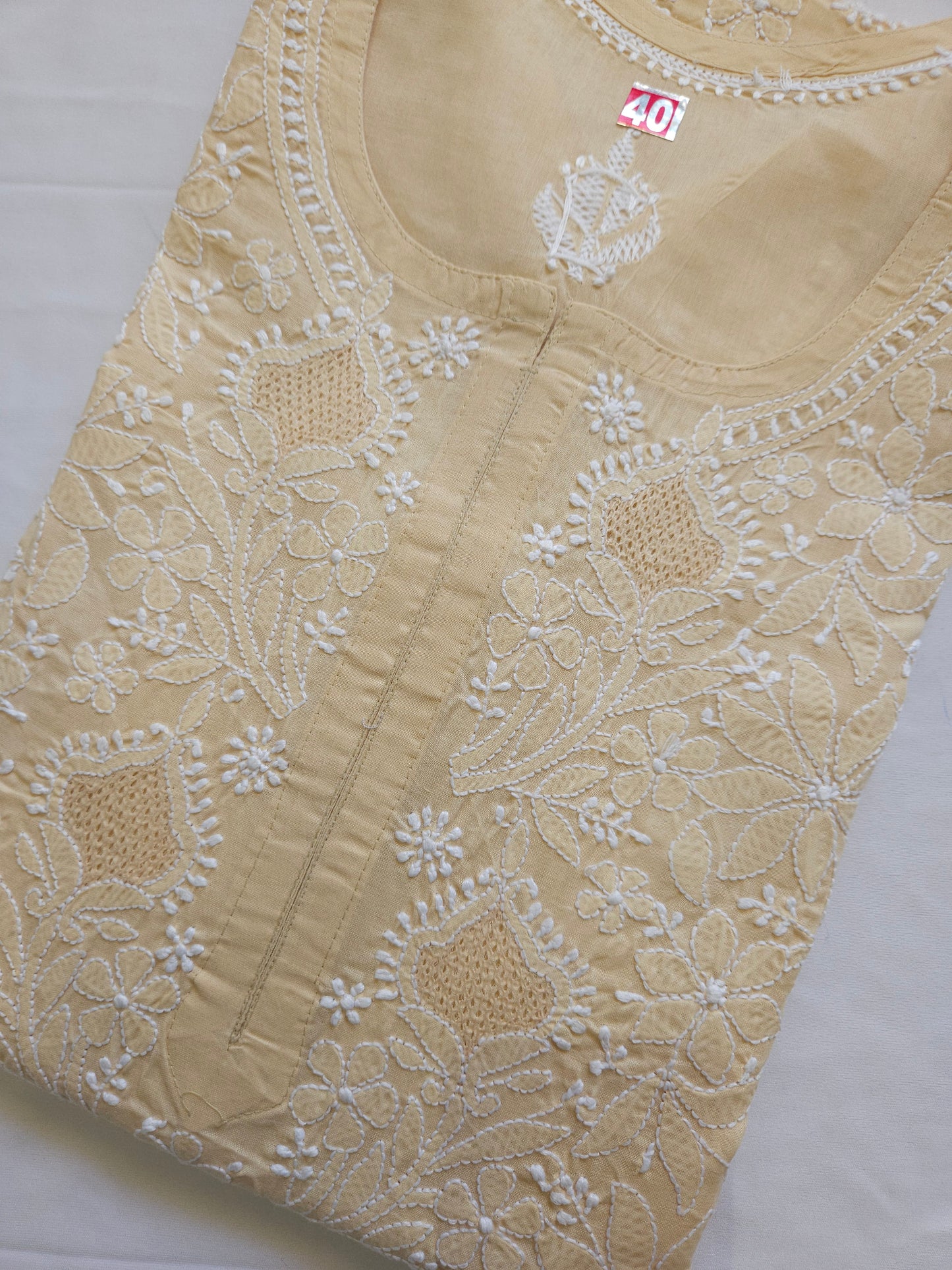 Cotton Voil Full Jaal Hand Jaali Kurti