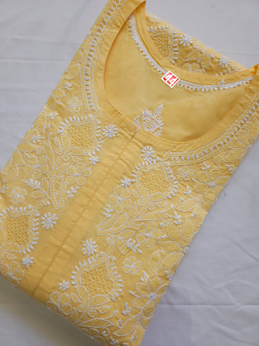 Cotton Voil Full Jaal Hand Jaali  Kurti