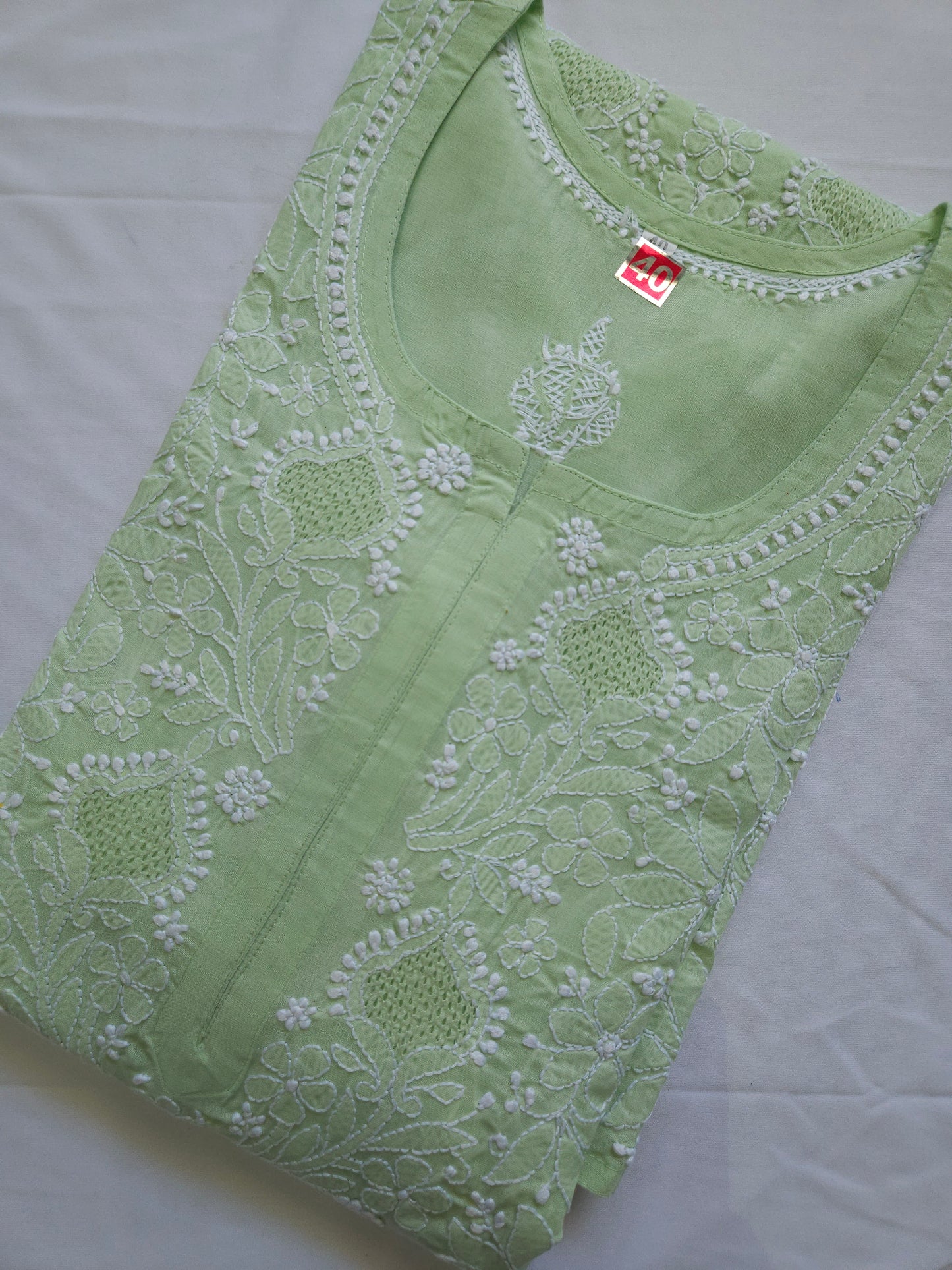 Cotton Voil Full Jaal Hand Jaali Kurti