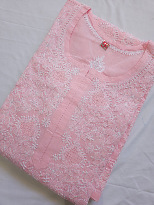 Cotton Voil Full Jaal Hand Jaali Kurti