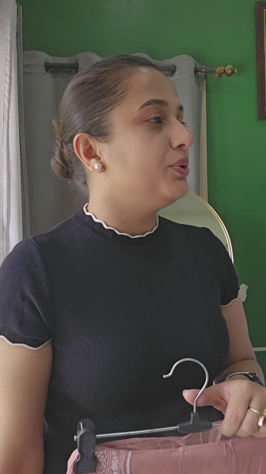 Malmal Chanderi 2piece Anarkali Ser