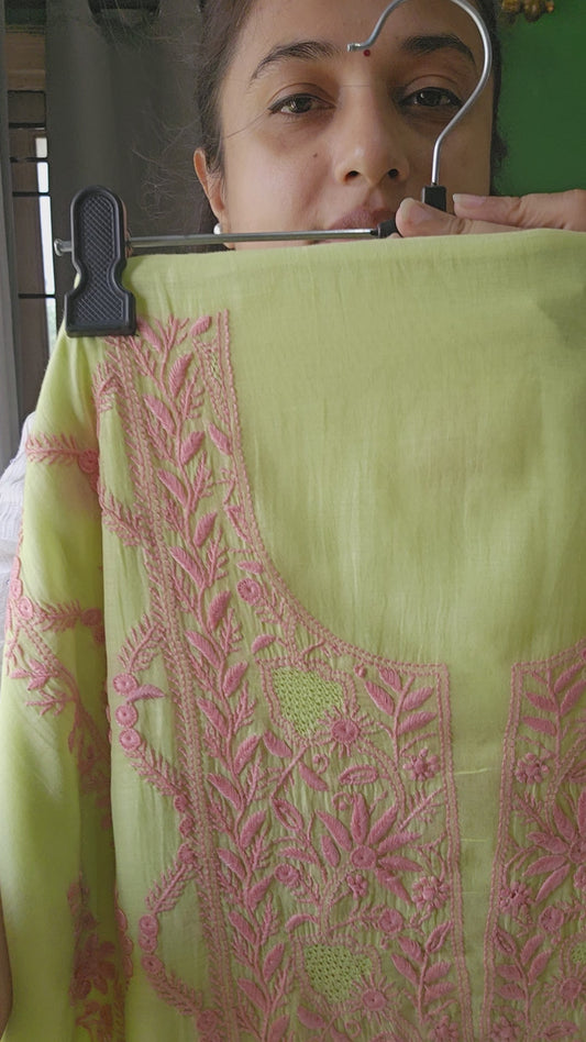 Product Code MCS013 Malmal Chanderi Unstiched Set