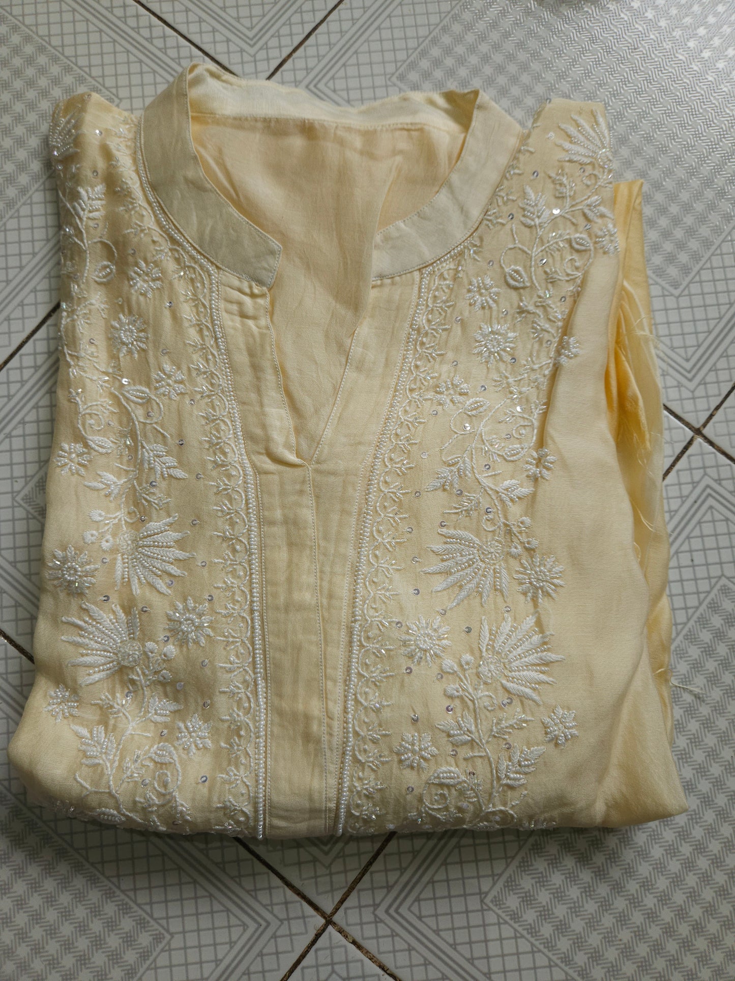 2Piece American Chanderi Coord Set PSC043