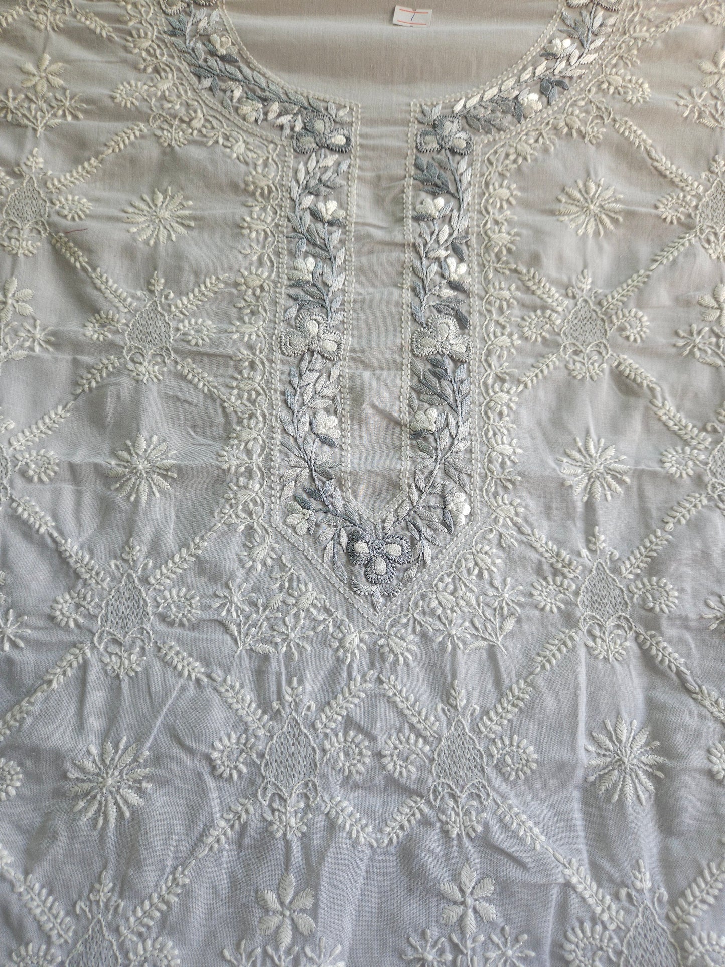 Soft Cotton 3Piece Unstiched Chikankari Parsigara Suit
