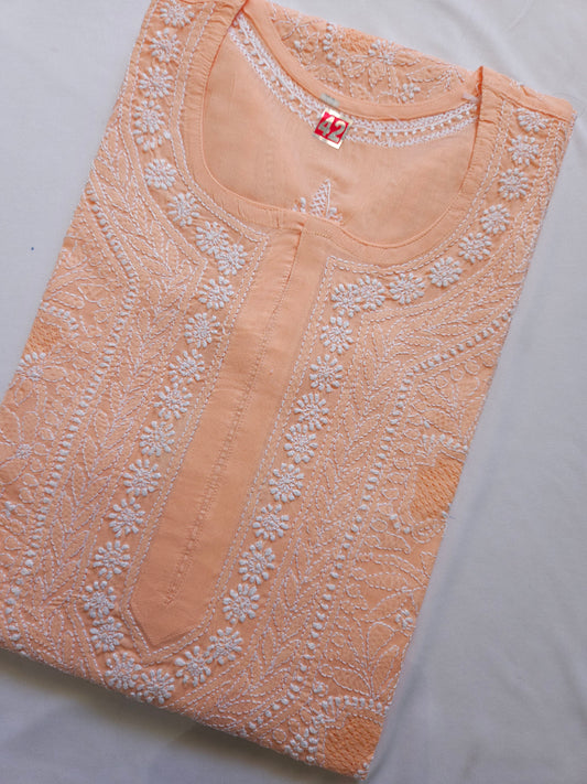 Cotton Voil Full Jaal Handjaali Kurti