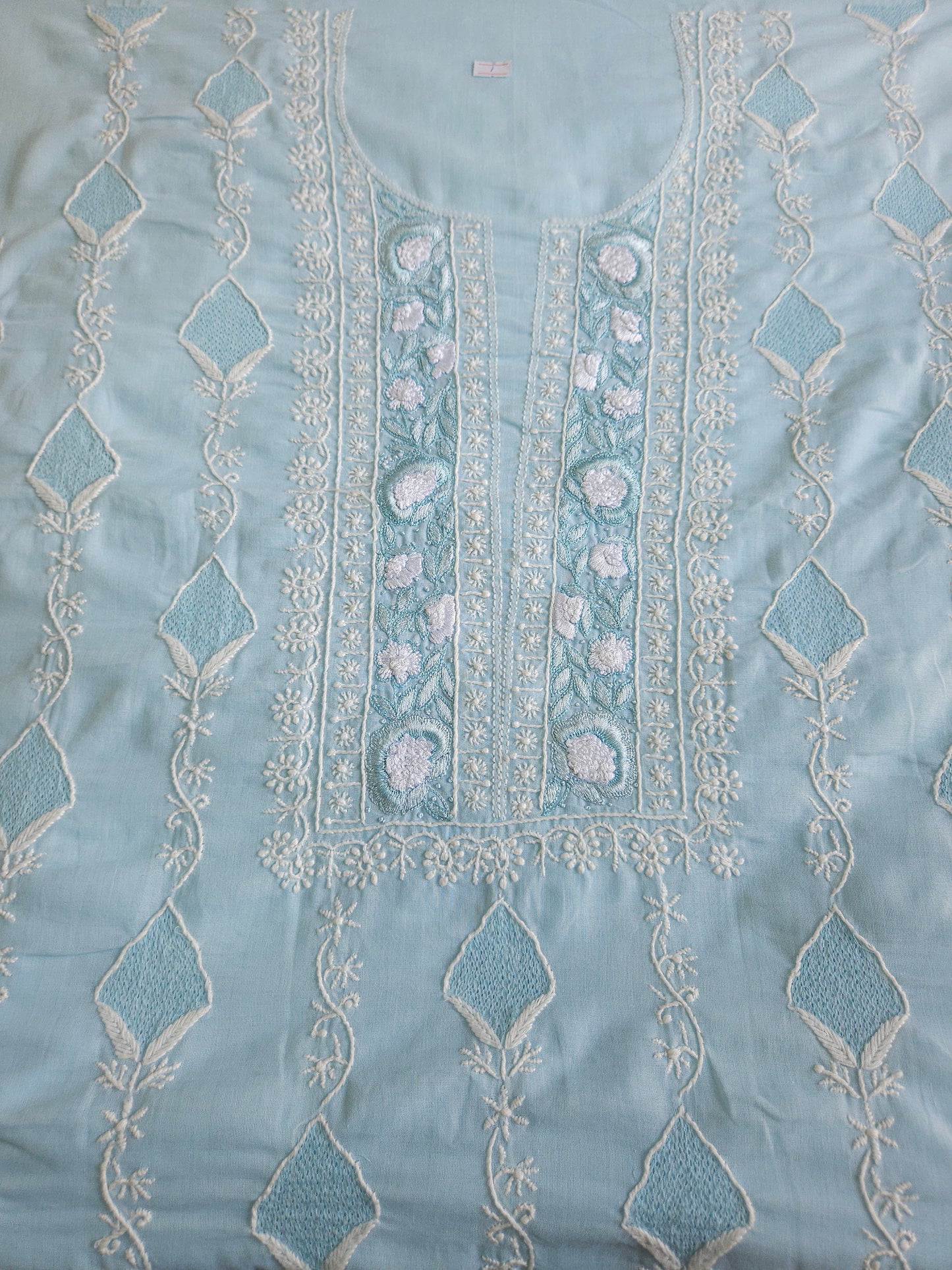 Soft Cotton 3Piece Unstiched Chikankari Parsigara Suir