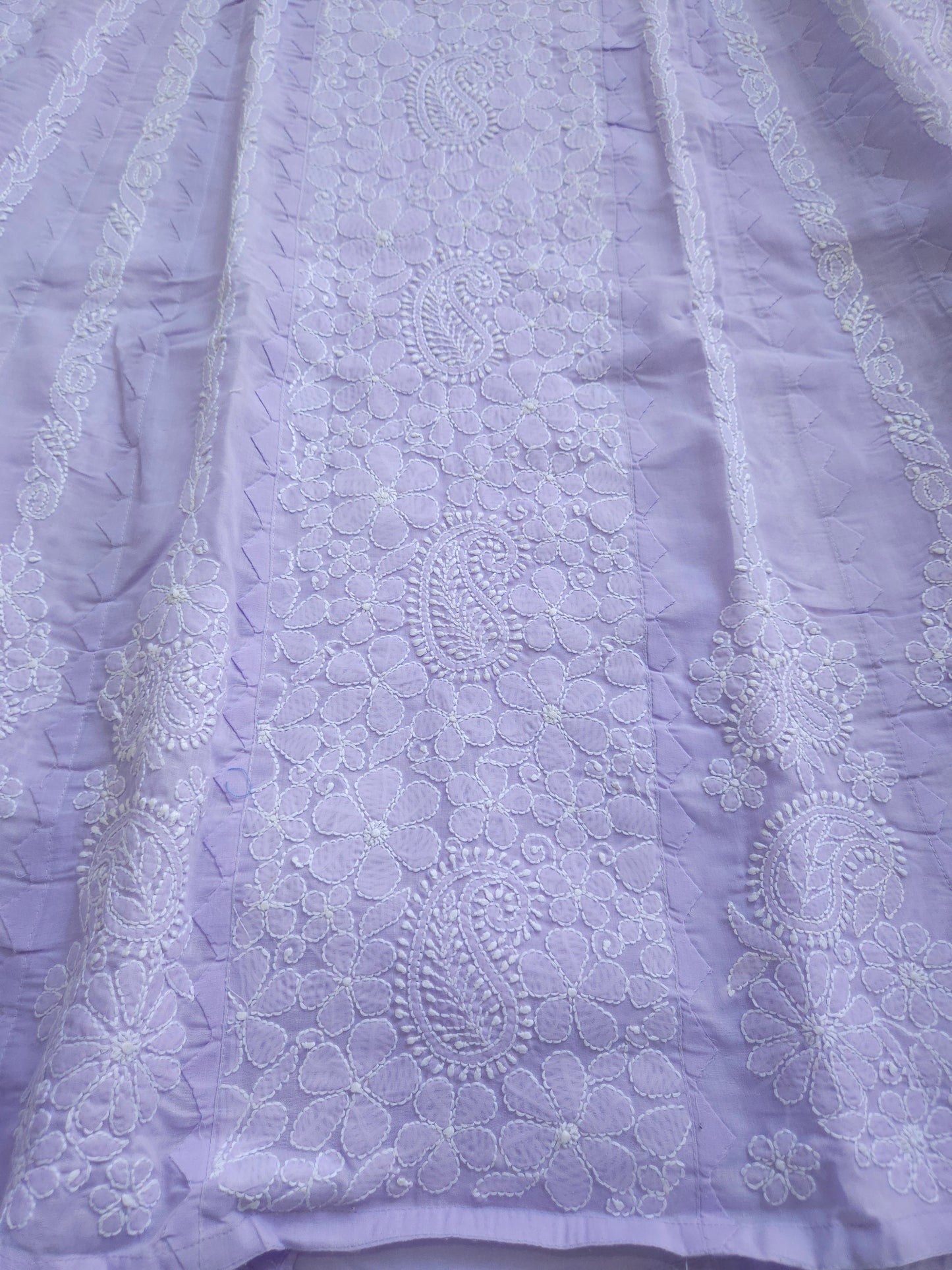 Cotton Voil Heavy Daraz Chikankari Anarkali Stitched