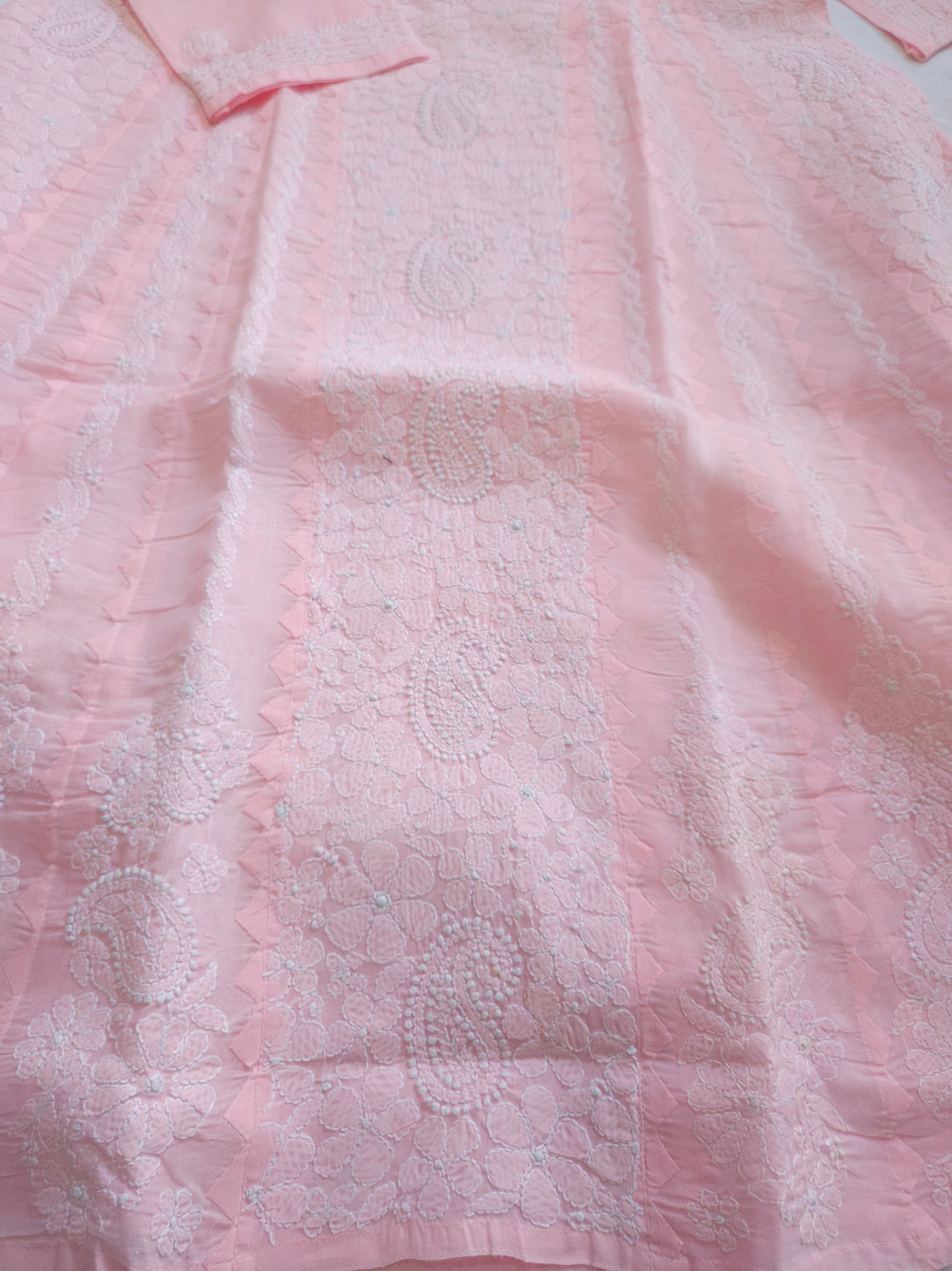 Cotton Voil Heavy Daraz Chikankari Anarkali Stitched