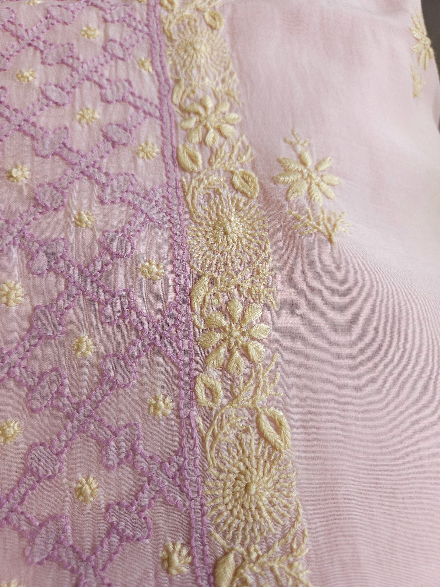 Malmal Chanderi 2Piece Unstiched Suit