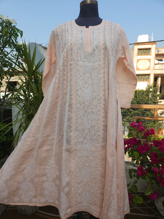Cotton Chikankari Anarkali (PSC184)