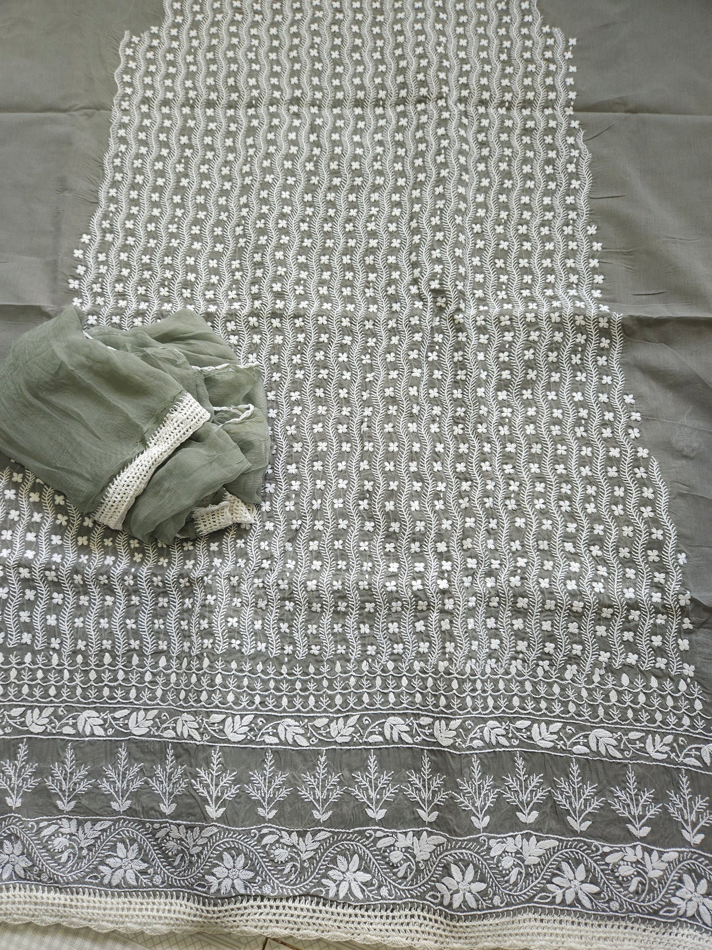 Cotton Voil 3Piece Chikankari Suit CSS005