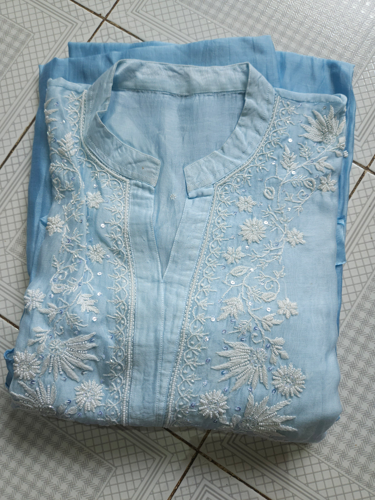 2Piece American Chanderi Coord Set PSC043