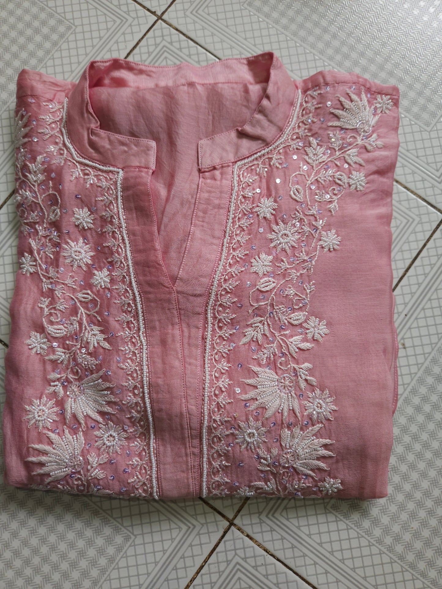 2Piece American Chanderi Coord Set PSC043