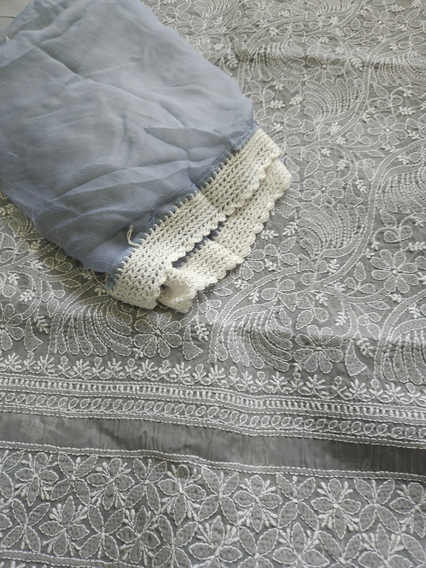 Cotton Voil 3Piece Chikankari Suit CSS003