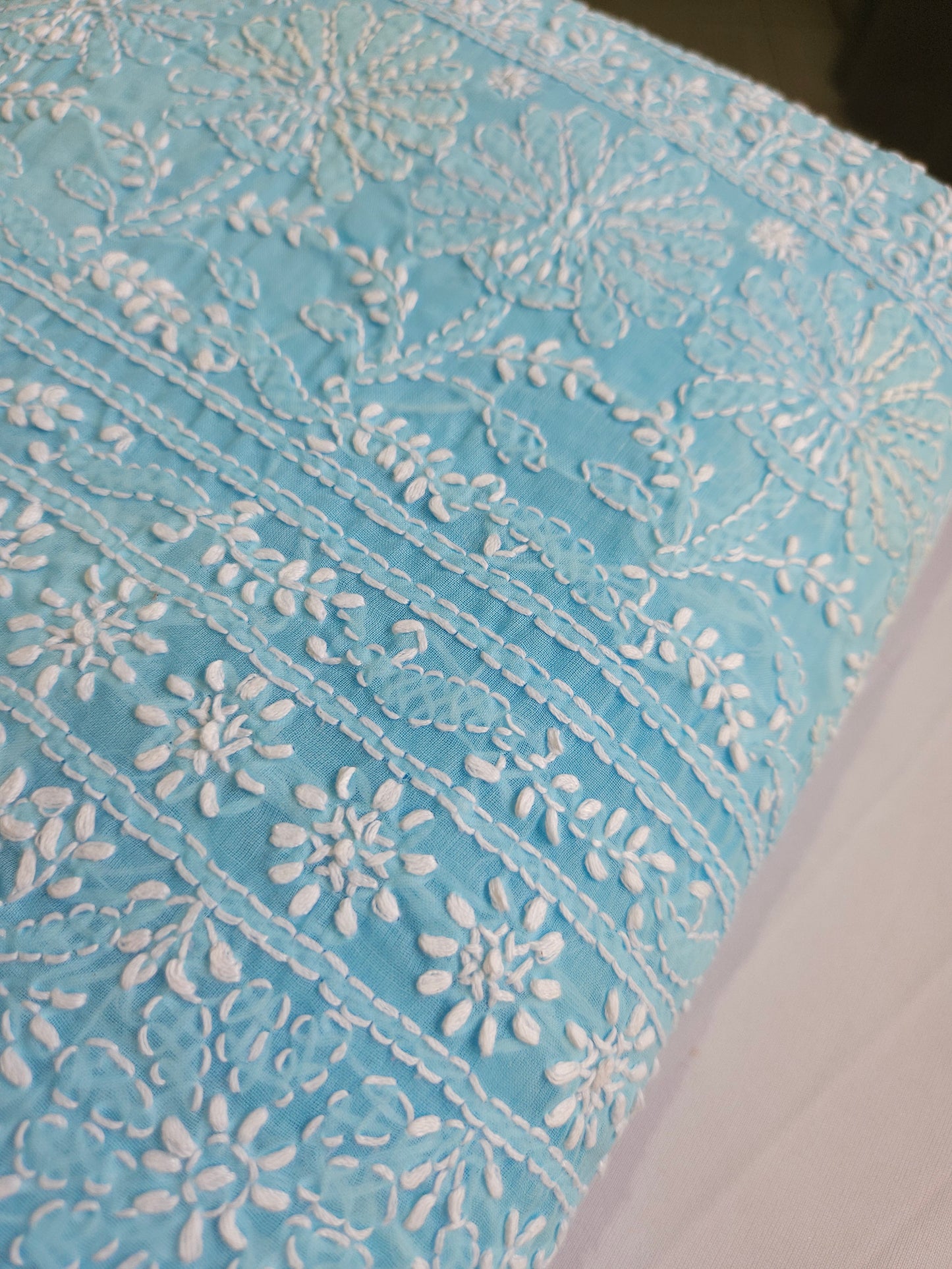 Cotton Voil 3Piece Chikankari Suit