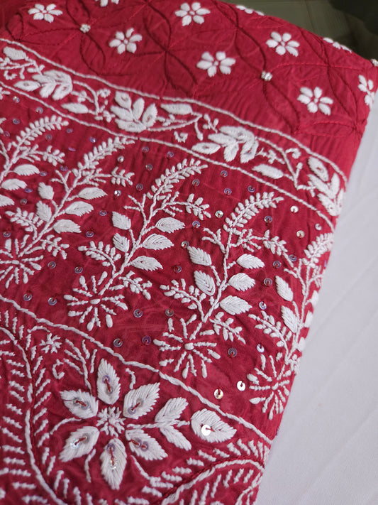 Cotton Voil 3Piece Chikankari Suit