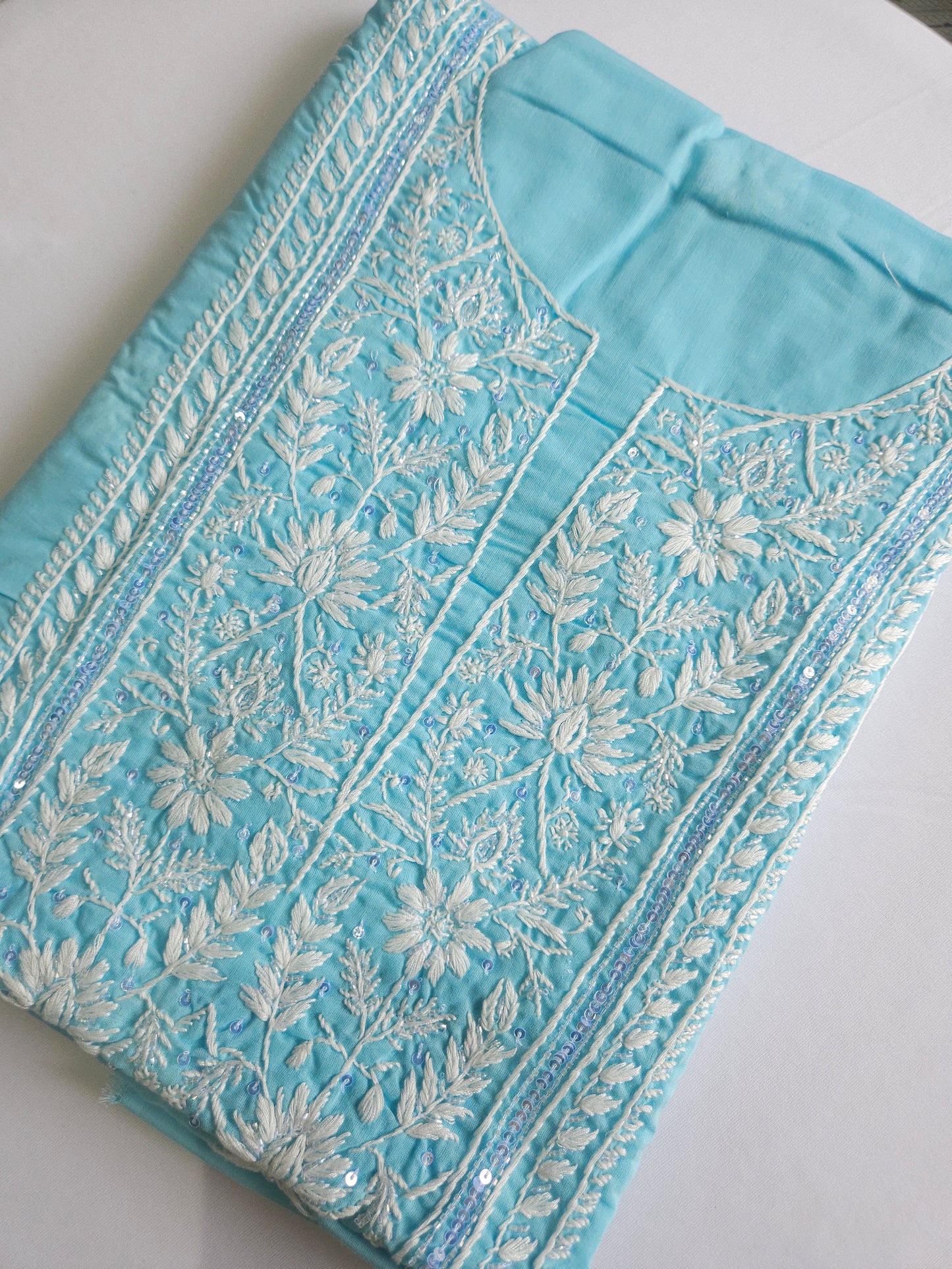 Cotton Unstiched Kurta Fabric with Addon