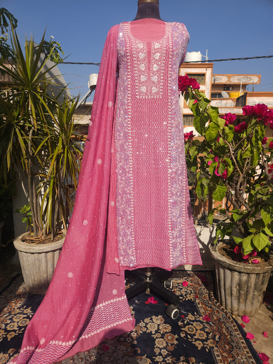 Malmal Chanderi 2-Piece Suit (PSC115)