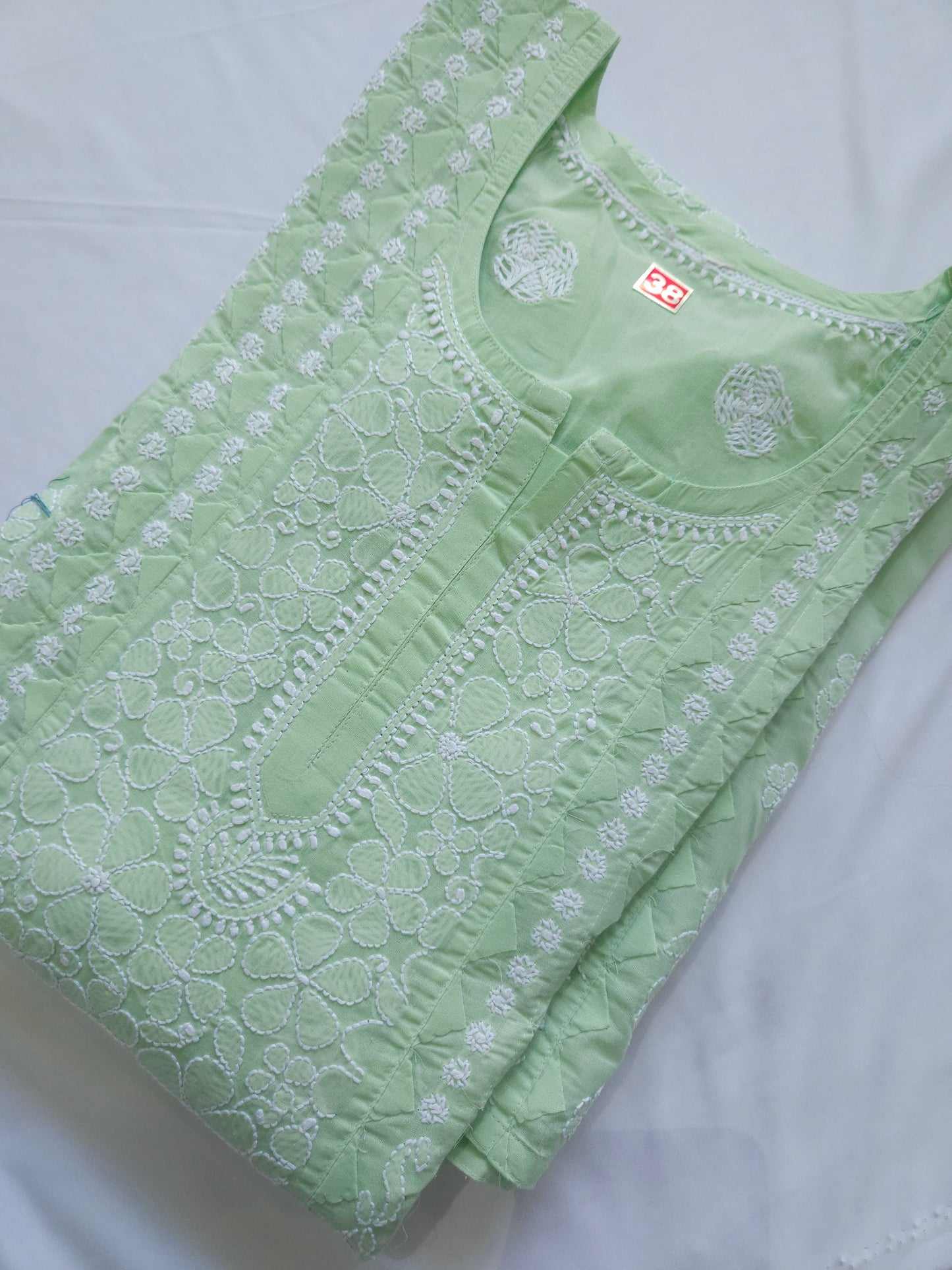 Cotton Voil Heavy Daraz Chikankari Anarkali Stitched
