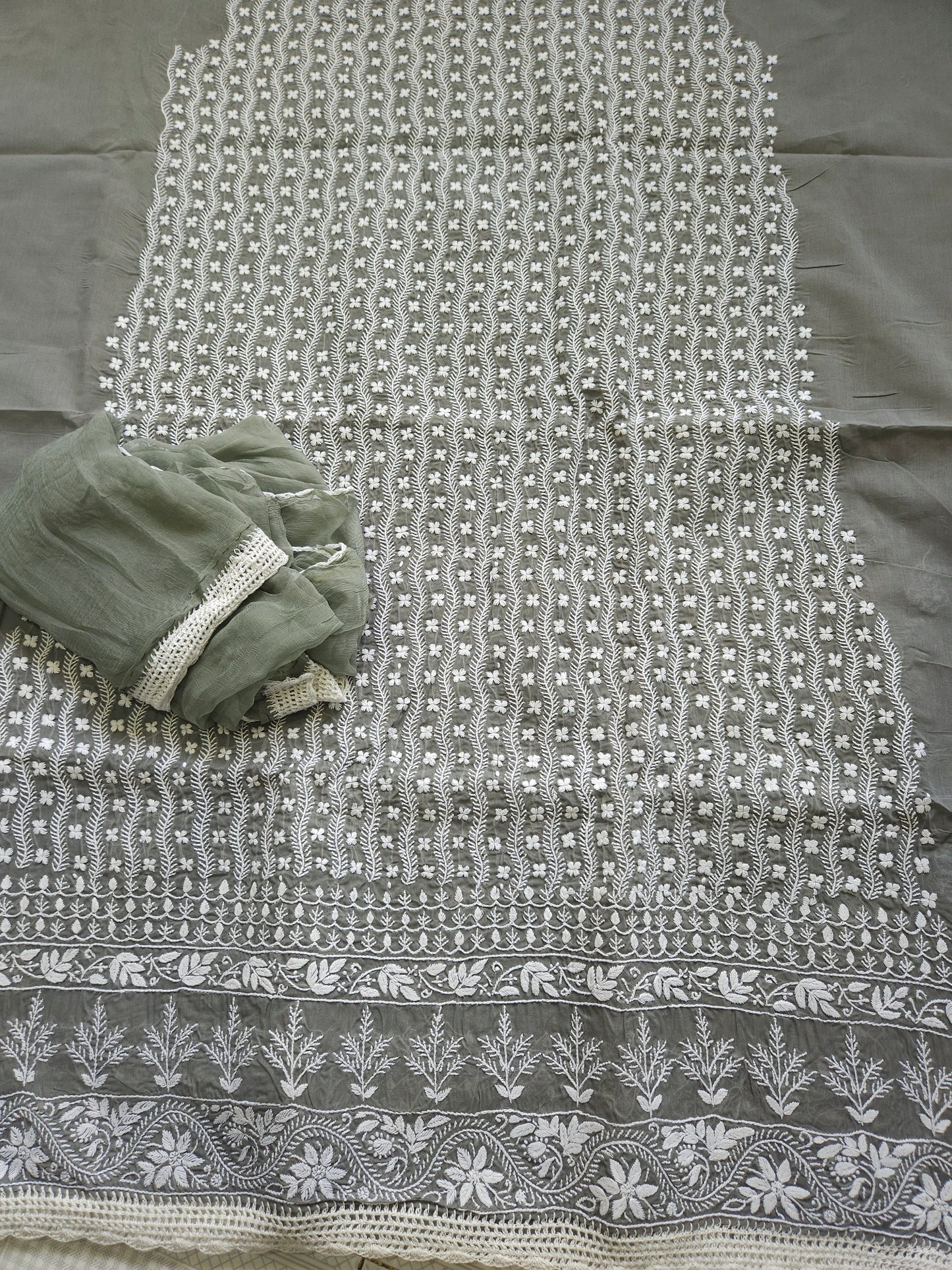 Cotton Voil 3Piece Chikankari Suit CSS005