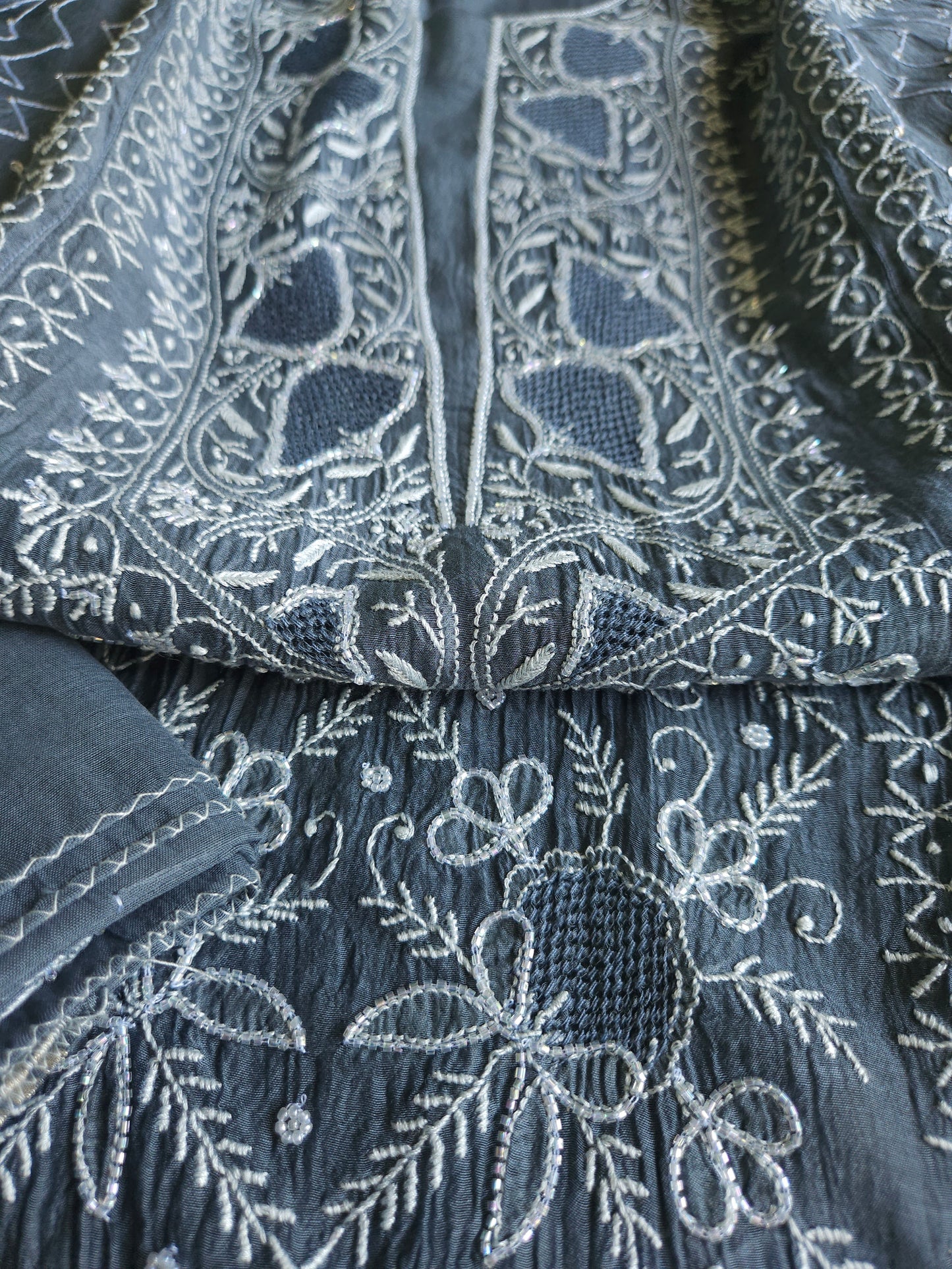 Malmal Chanderi 2Piece Semistiched Suit