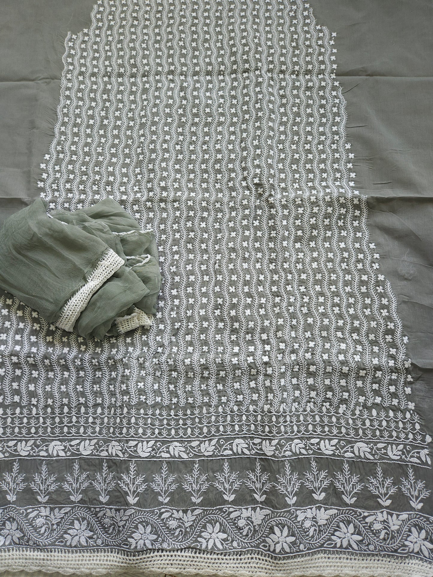Cotton Voil 3Piece Chikankari Suit CSS005