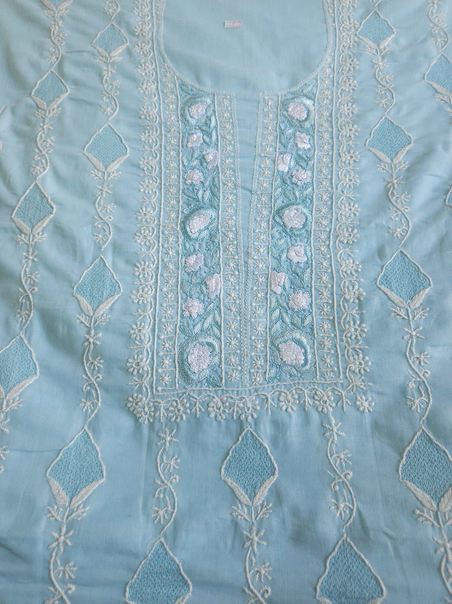 Soft Cotton 3Piece Unstiched Chikankari Parsigara Suir
