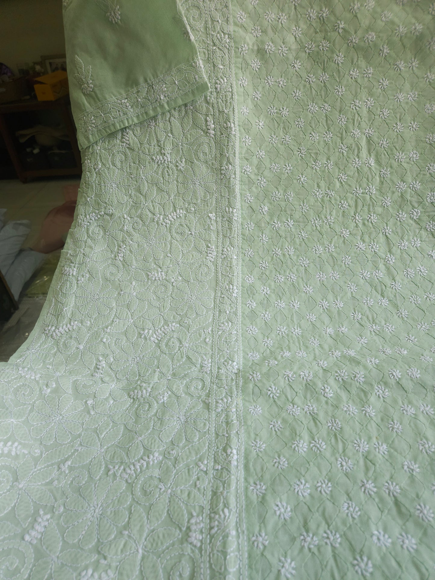 Cotton Voil Daraz Chikankari Kurti