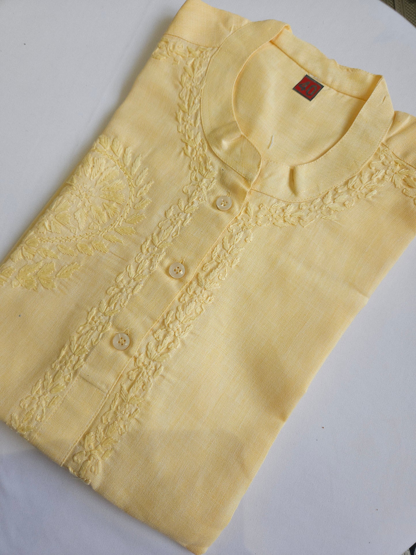 Linen Chikankari Shirt (PSC172)