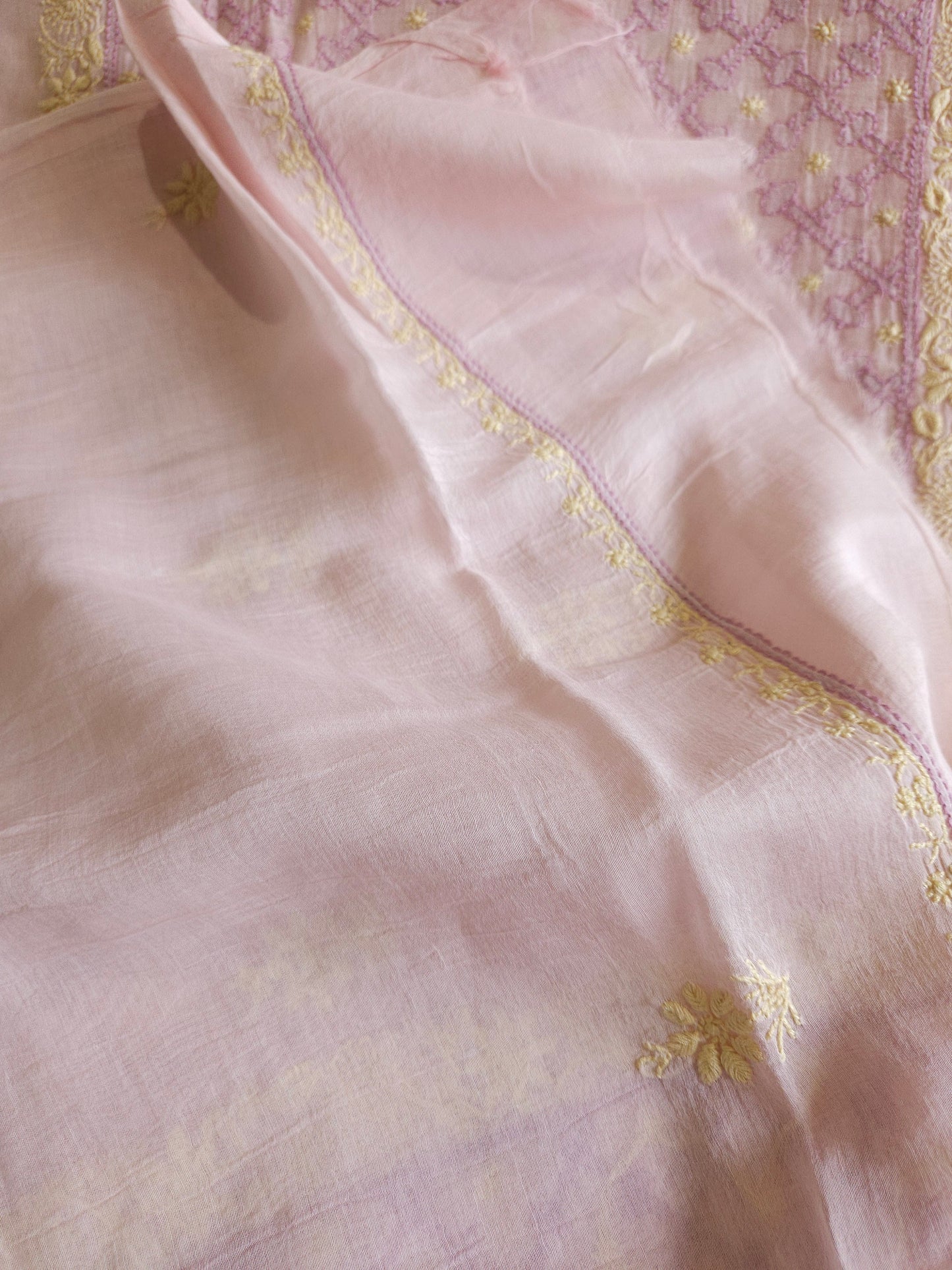 Malmal Chanderi 2Piece Unstiched Suit