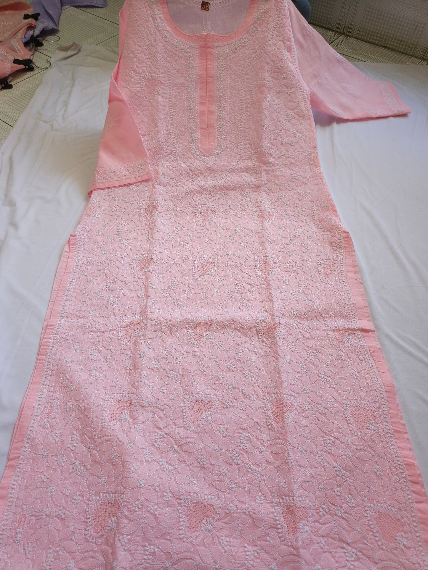 Cotton Voil Full Jaal Handjaali Kurti