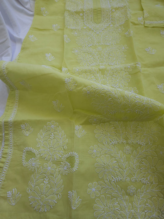 Cotton Voil Chikankari Kurta Size 44 (PSC131)