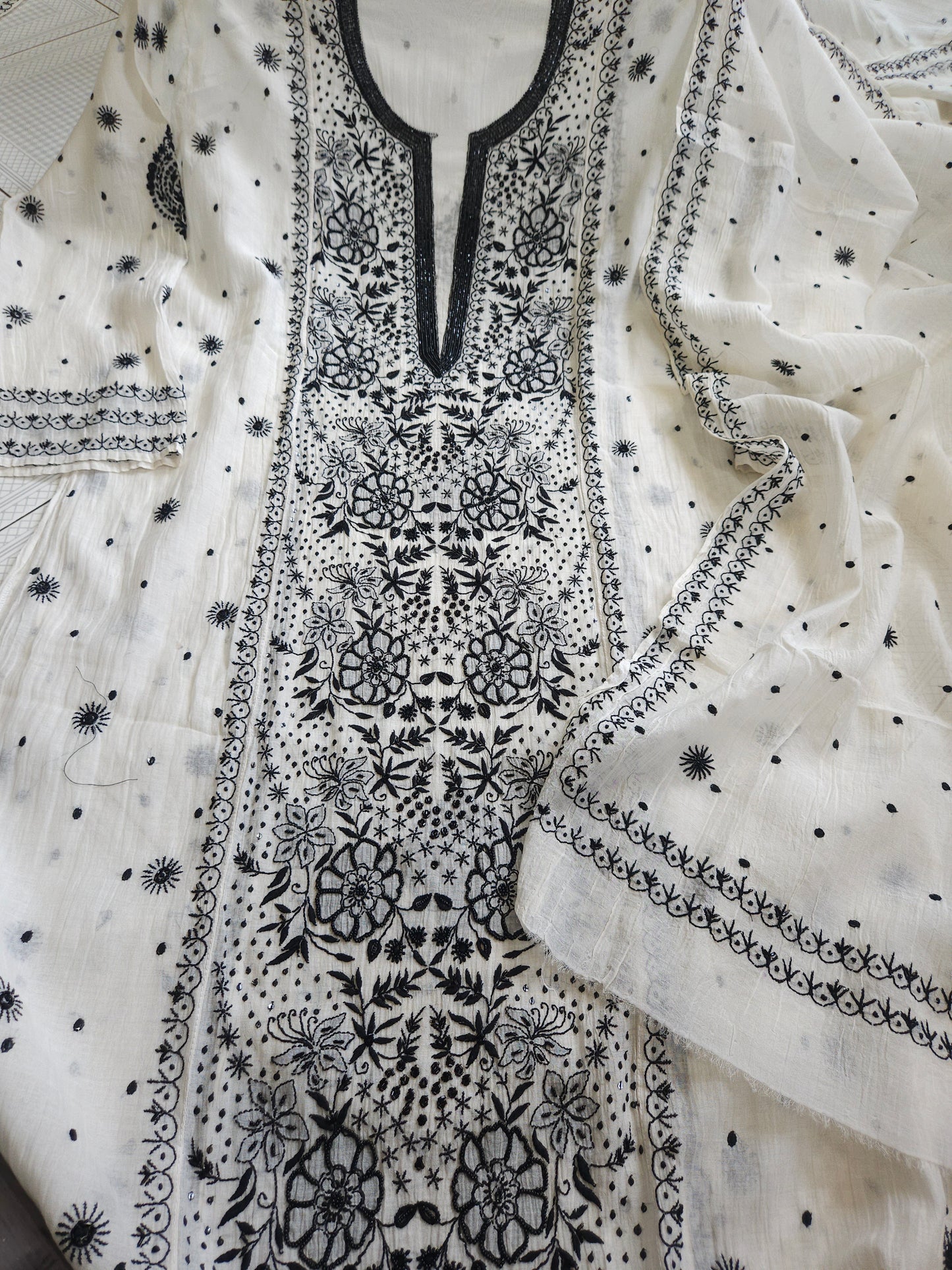 Malmal Chanderi 2Piece Suit set