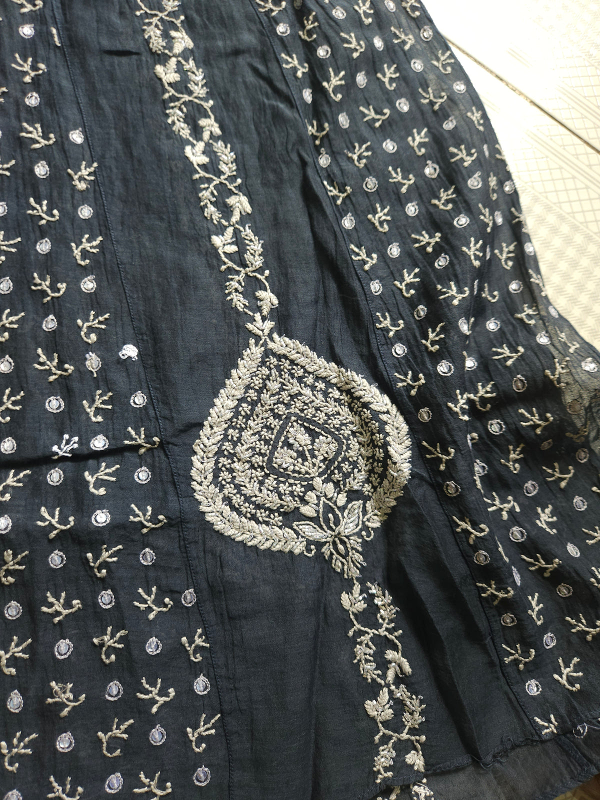 2Piece Malmal Chanderi Anarkali Set PSC024