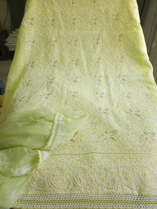 Cotton Voil 3-Piece Chikankari Suit (PSC210)