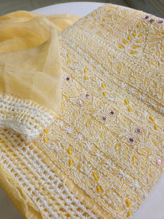 Kotta Cotton 3-Piece Chikankari Suit (PSC212)