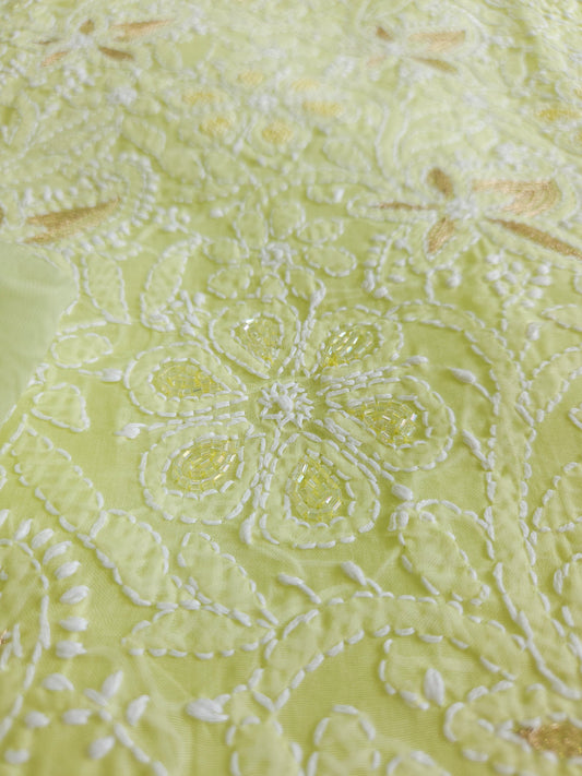 Cotton Voil 3-Piece Chikankari Suit (PSC210)