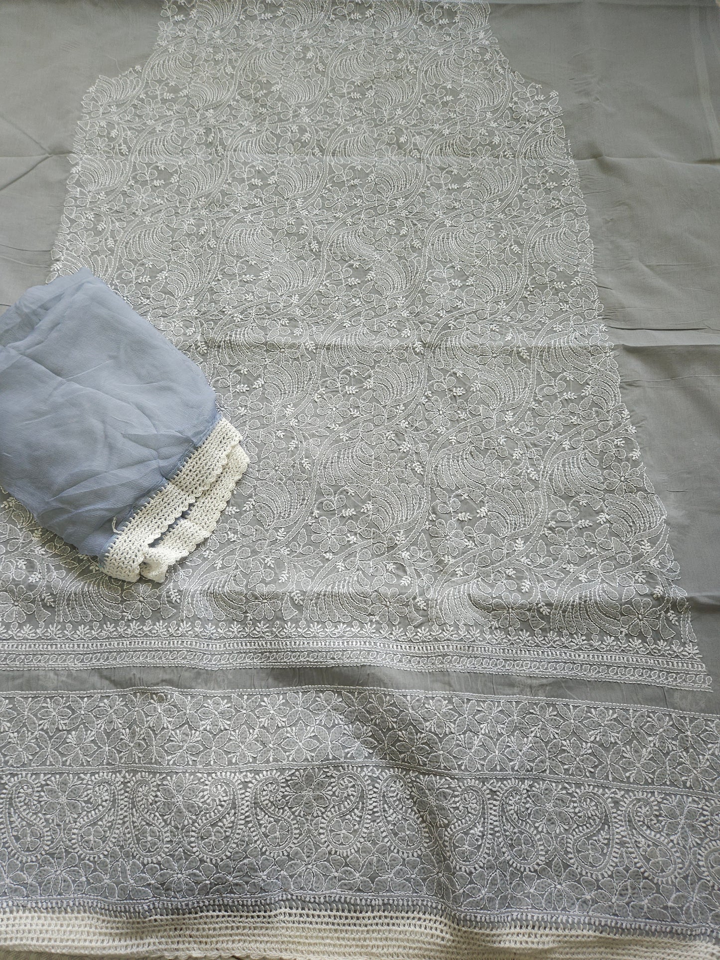 Cotton Voil 3Piece Chikankari Suit CSS003
