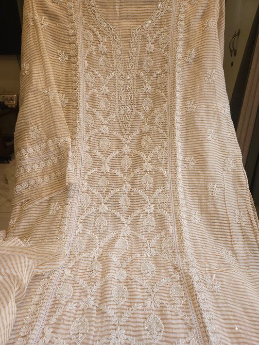 Zari Weaved Chanderi 2-Piece Suit (PSC132)