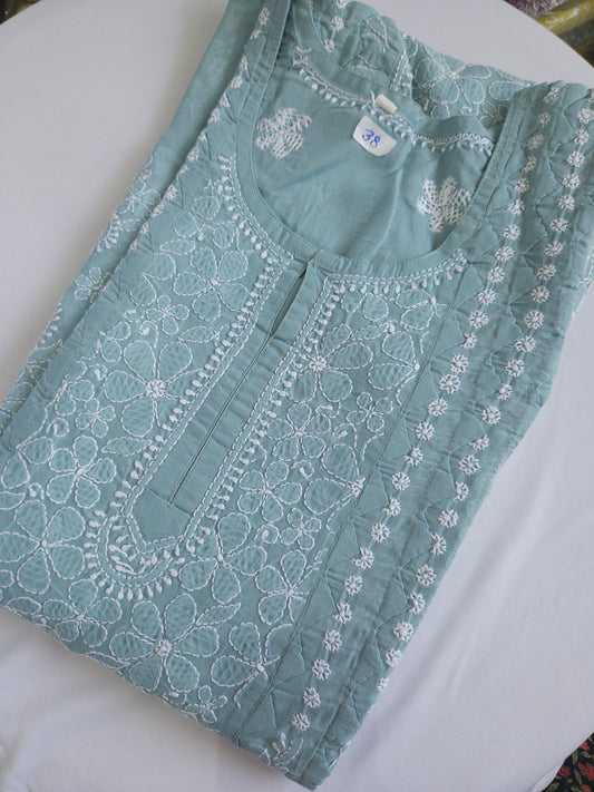 Cotton Chikankari Anarkali (PSC183)