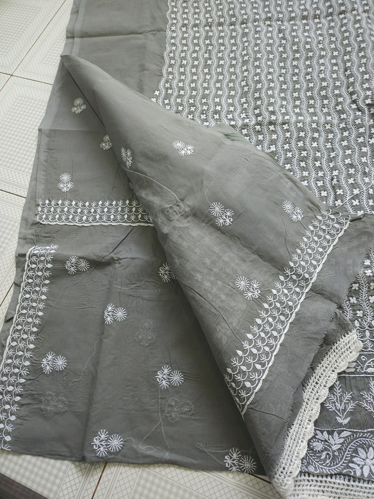 Cotton Voil 3Piece Chikankari Suit CSS005