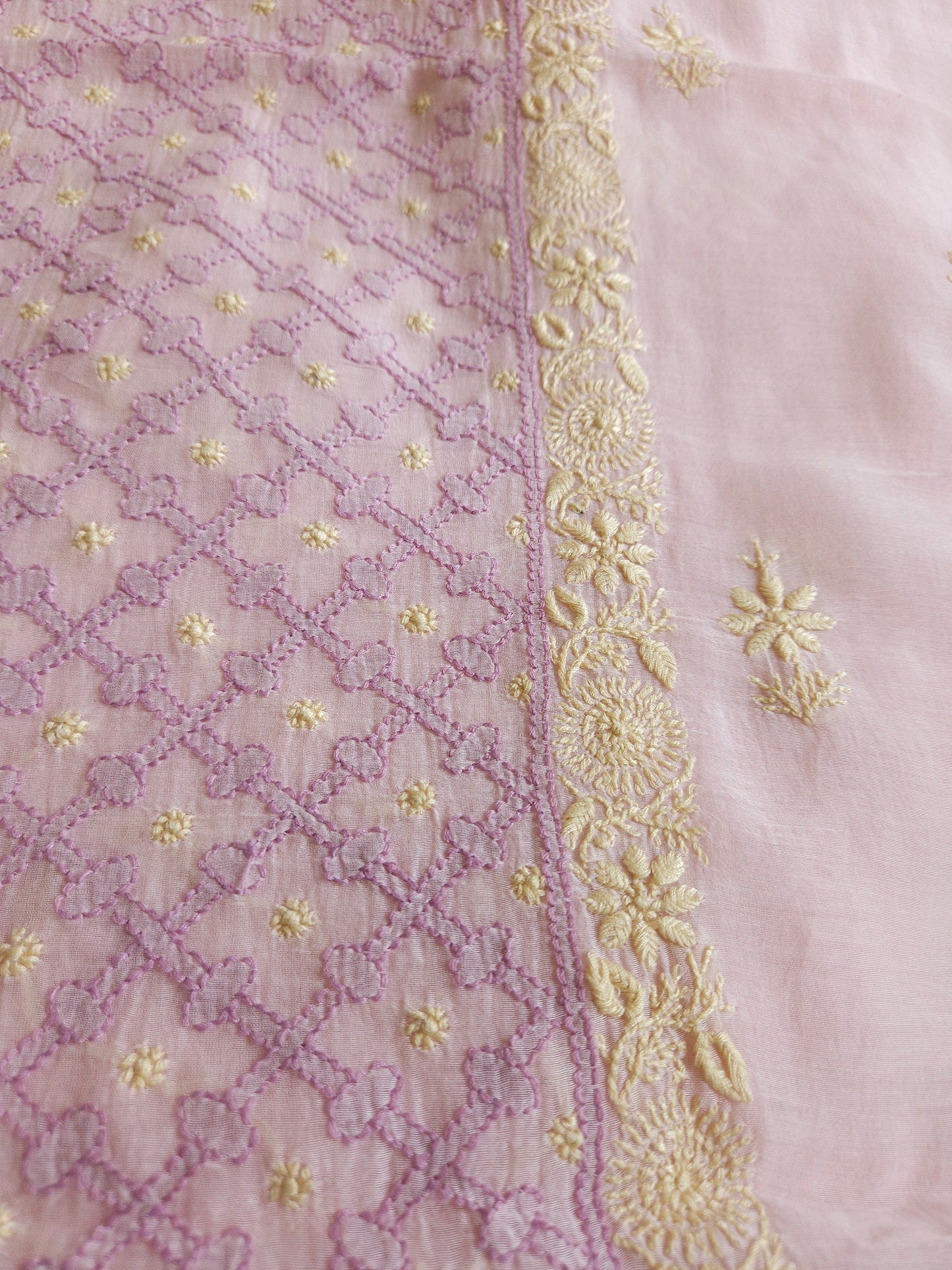 Malmal Chanderi 2Piece Unstiched Suit