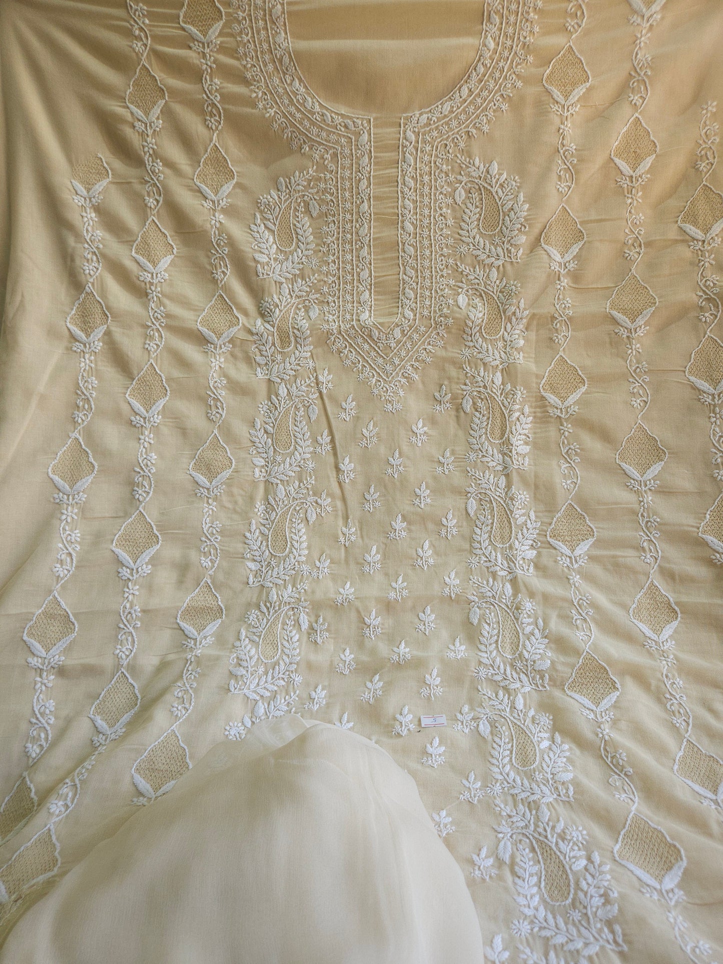 Soft Cotton 3Piece Unstiched Chikankari Suit