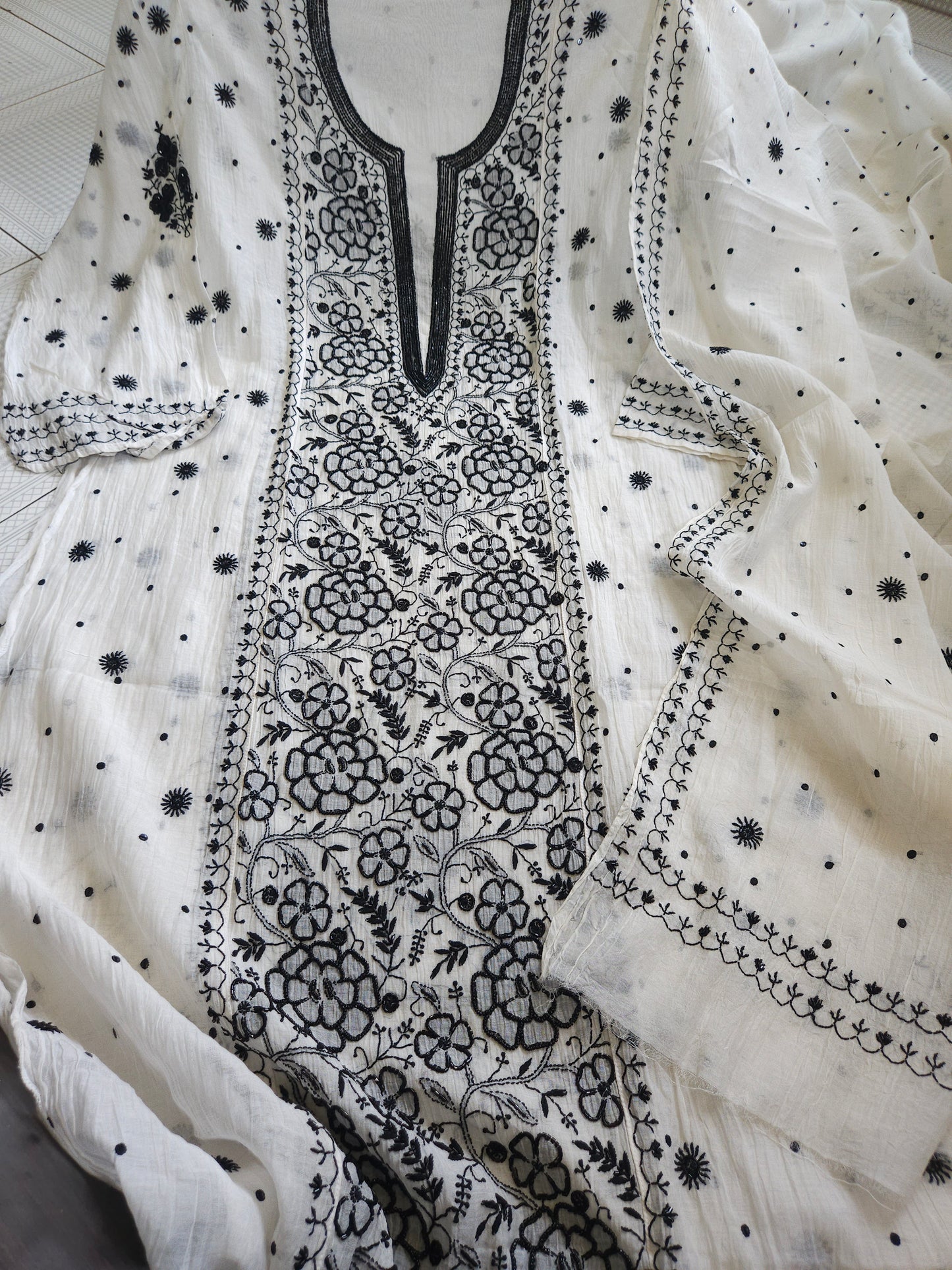 Malmal Chanderi 2Piece Suit set